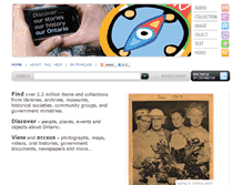 Tablet Screenshot of images.ourontario.ca